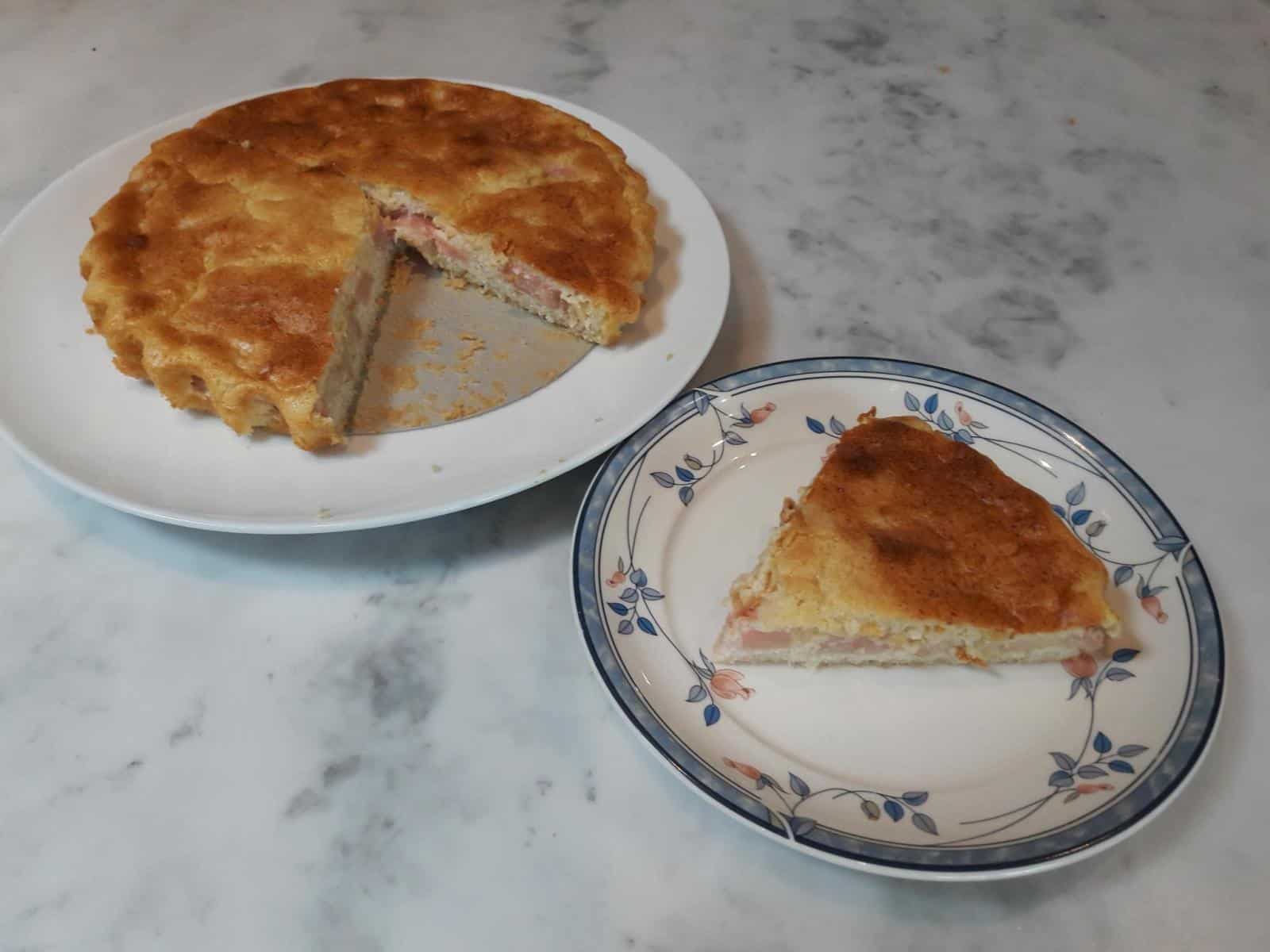 Rhubarb and Custard Cake